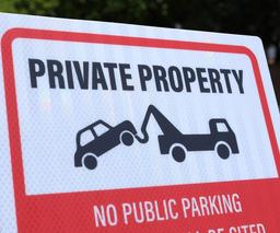 Reflective Parking Sign